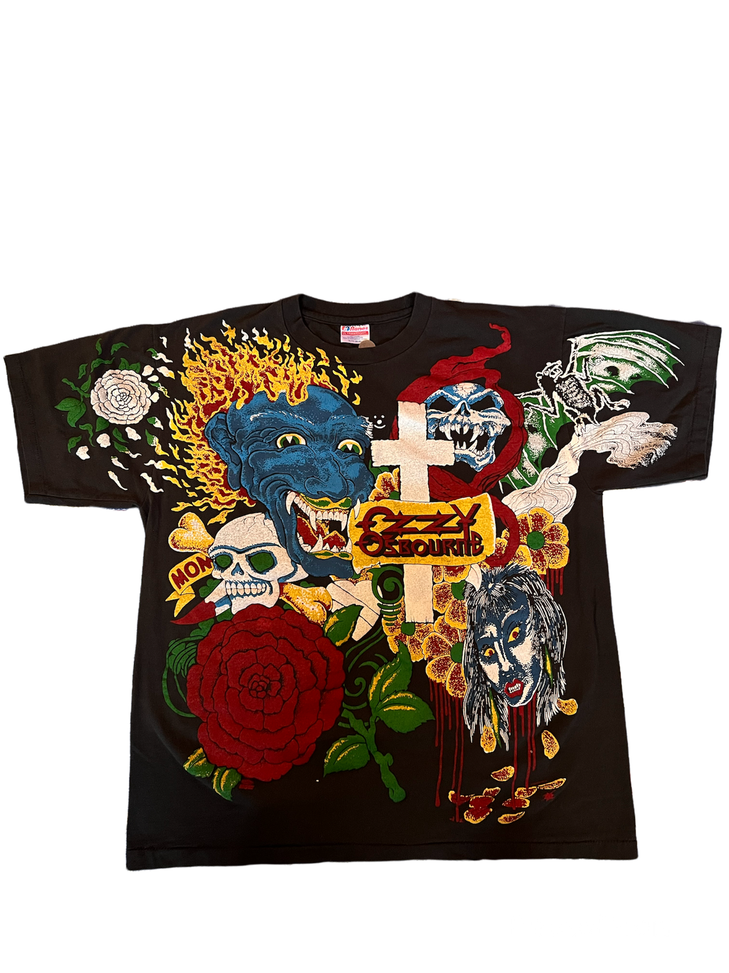 Ozzy Osbourne "Tattoos" T-shirt Reprint size XL