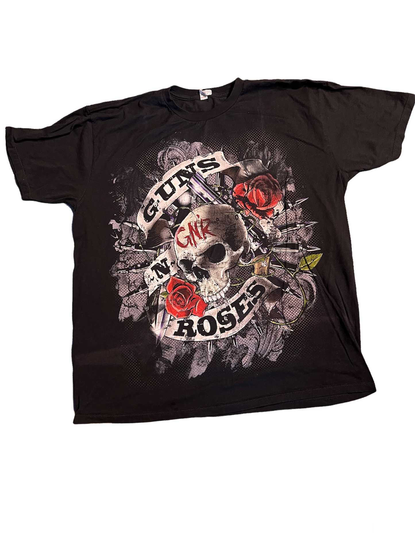 2k GNR skull and roses T size Large