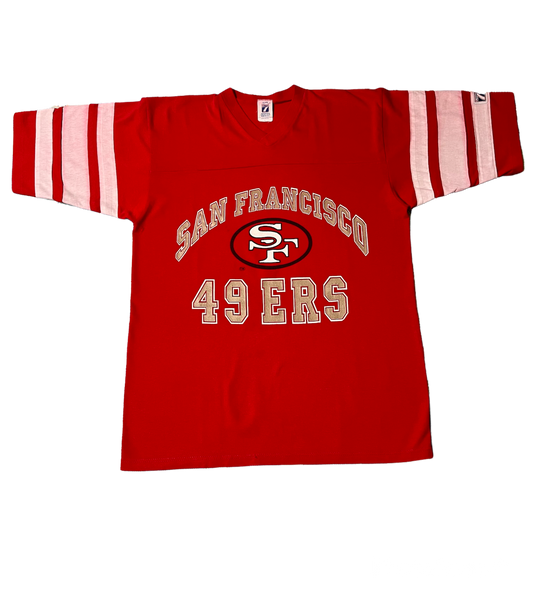 Vintage 90’s San Francisco 49ers V-neck Shirt size large