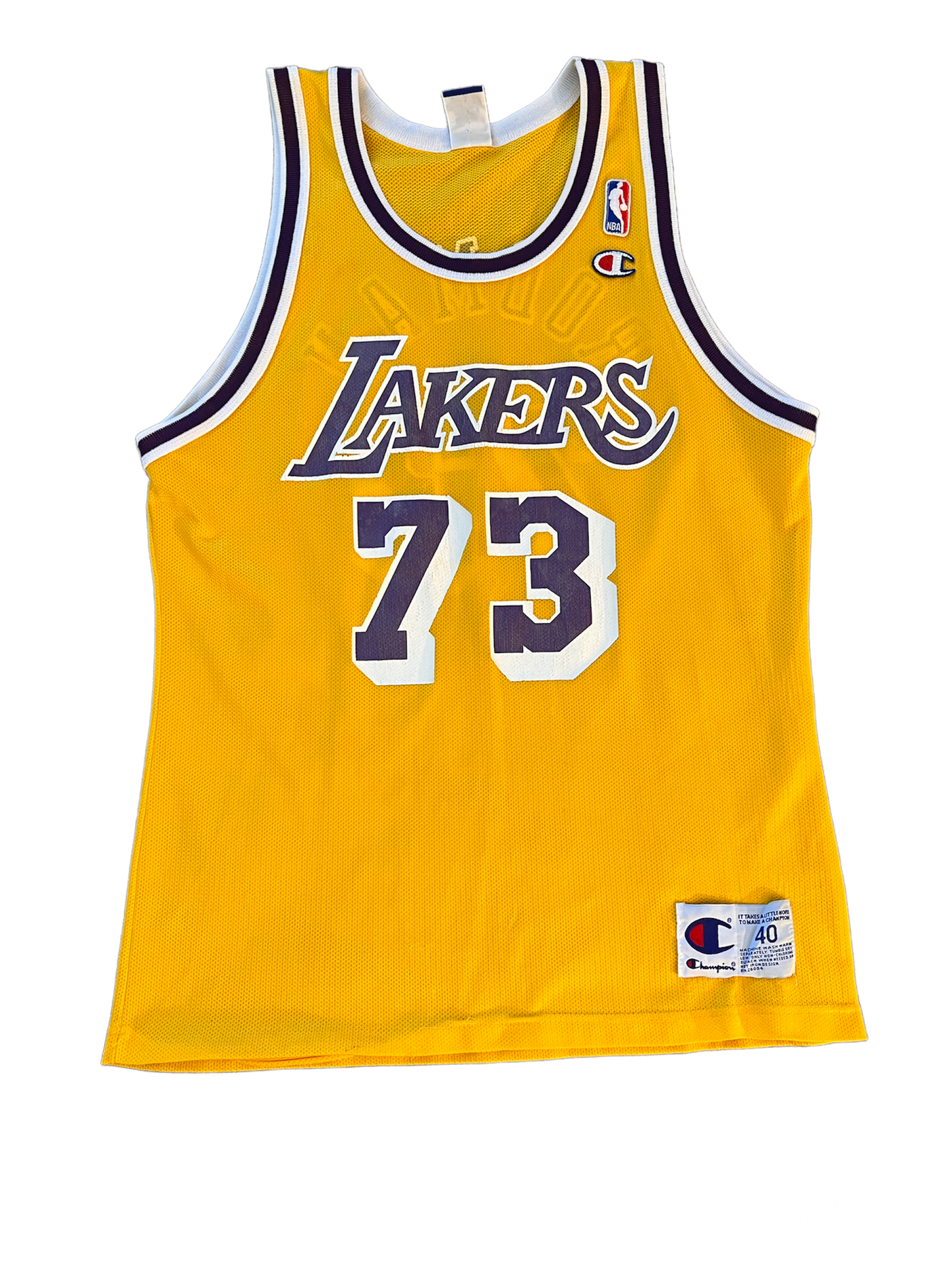 Dennis Rodman Laker Champion Jersey size 40