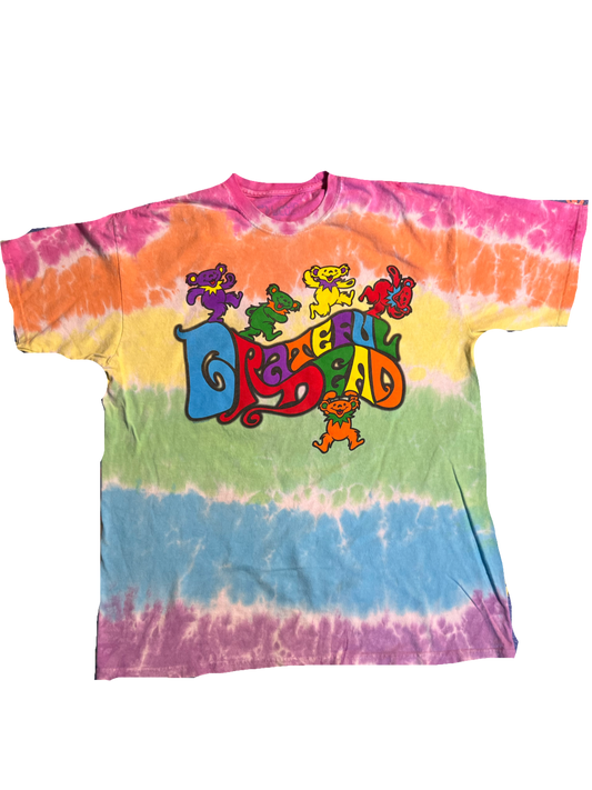 Grateful Dead tye-dye stack shirt size XL